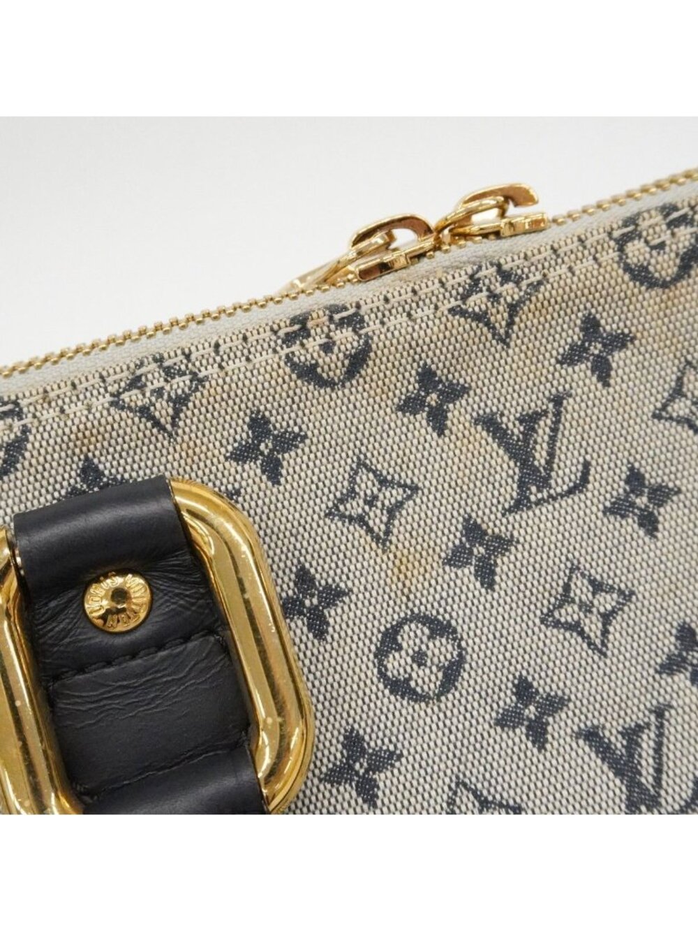 Louis Vuitton Handbag Monogram Mini Alma Long Blue - Picture 9 of 10